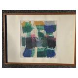 Artist Signed Framed Abstract Artwork