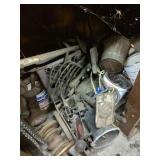 Contents of Corner Underneath Bench