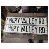 2 Vtg Oak Ridge Emory Valley Rd Signs