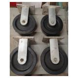 4 Large 8' Diameter Caster Wheels