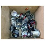 Box of 14  Used Fishing Reels