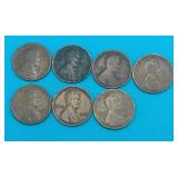 7 Lincoln Wheat Cents (1910-1929)