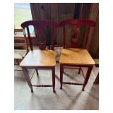 Wooden Counter-Height Chairs