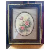 Framed Floral Artwork by Wyona Newton