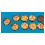 9 Commemorative State Coins