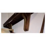 Wooden Wall Shelf With Brackets