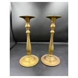 Brass Candlesticks with Felt Bases