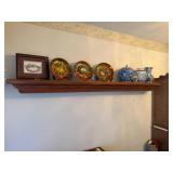 Wood Shelf with Stained Finish