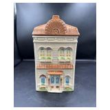 Ceramic House-Shaped Lidded Container