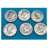 9 Kennedy Half Dollars (1990s)