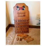 Hanging Wood Calendar With Interchangeable Pieces