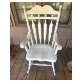 White Wooden Rocking Chair