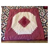 Handmade Lap Quilt With Heart Design