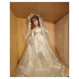 22ï¿½ï¿½ Porcelain Bride Doll with Lace Dress