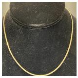 16' Italian 925 Gold-Tone Necklace