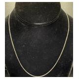 18' Stamped 925 Sterling Silver Necklace