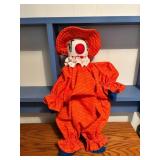 21ï¿½ Clown Doll with Tennessee Vols Fabric
