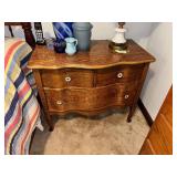 Vtg. Quarter-Sawn Oak Serpentine Style Dresser