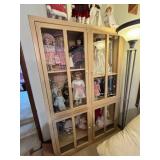 Wooden Display Cabinet with Glass Doors