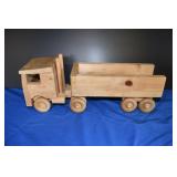 Wooden Toy Semi Truck