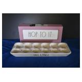 Rae Dunn Free Range Eggs & Easter Sign