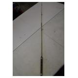 Vintage Cork Handle Fiberglass Fishing  Rod