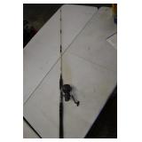 Vtg Heavy Spinning Rod & Reel Combo