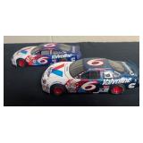 Vtg Valvoline Racing Cars 8''x3''x2.5''