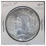 1922-P Peace Silver Dollar