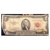 Series 1953 C US $2 Red Seal Note