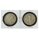 1943 & 1943-D Walking Liberty Silver Half Dollars