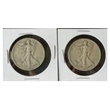 1946 & 1946-D Walking Liberty Silver Half Dollars