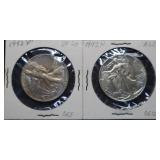 1942-P Walking Liberty Silver Half Dollars