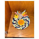 Hand-Painted Ceramic Fish Dish