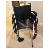 Drive Wheelchair With American Flag Cane