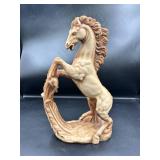 A. Giannetti Horse Sculpture in Marble Composite
