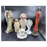 Six Angel Figurines
