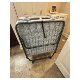 Foldable Bed with Wheels and Mattress