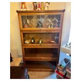 Wooden Display Cabinet with Glass Panels