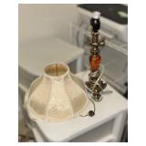 Decorative Brass and Glass Lamp