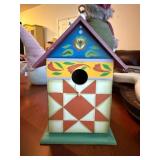 Jim Shore Painted Wooden Hanging Birdhouse