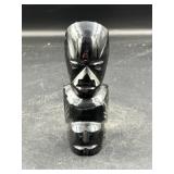 Carved Black Onyx Figurine from Mexico