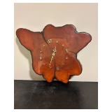 Wooden Clock with Natural Edge Design