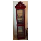 Wooden Glass Curio Cabinet with Lighting