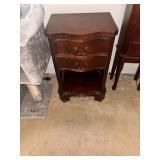 Mahogany Two-Drawer Nightstand