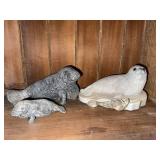 Seal Figurines and Decorative Spoon