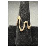 Sterling Silver Snake Ring, 2.67 Grams