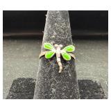 Sterling Silver Dragonfly Ring, 1.81 Grams