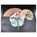 Three Decorative Folding Fans