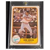 1981 Fleer Kirk Gibson #481 Rookie Card